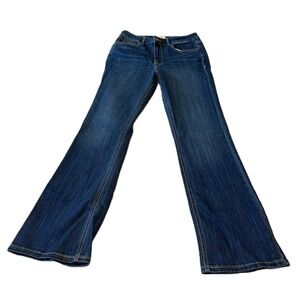 Wrangler Womens Dark Blue High Rise Bootcut Jeans Free To Stretch Size 8 29‎